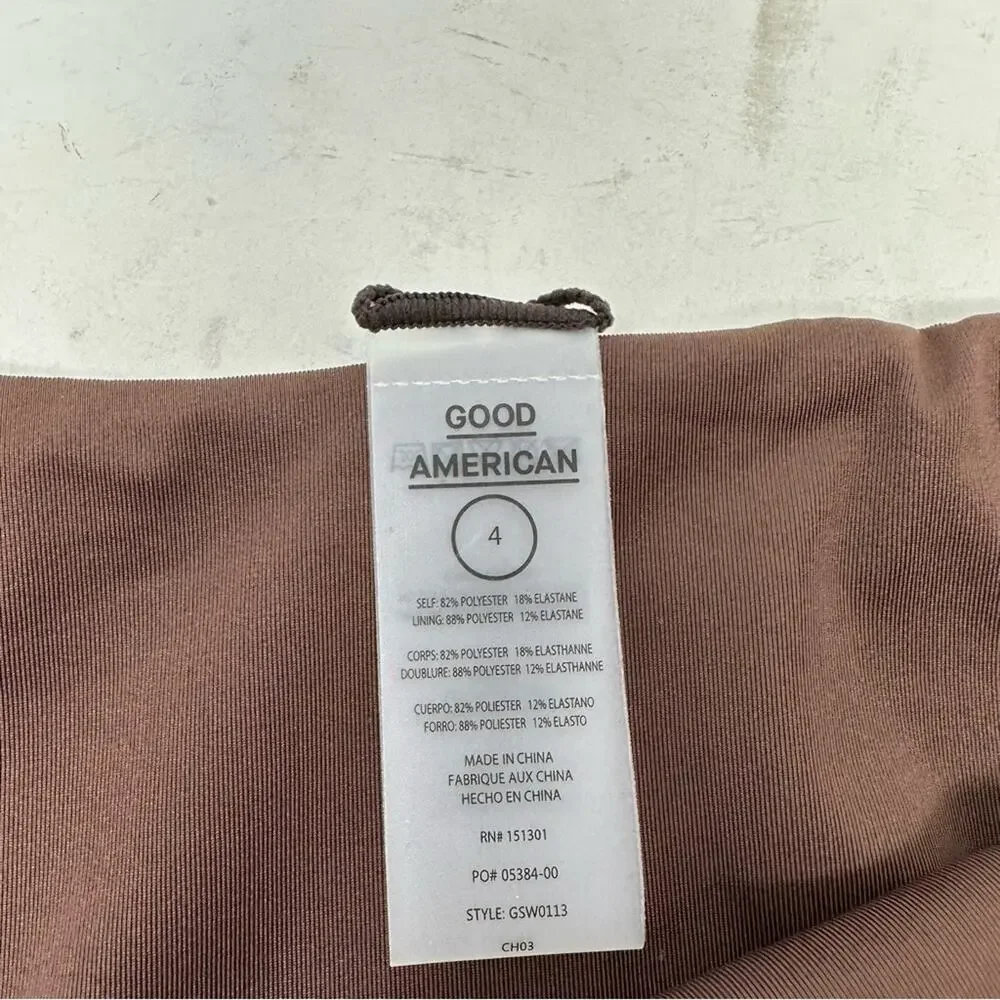 GOOD AMERICAN Ribbed Better Bikini Cheeky NWT in Size 4 (XL)